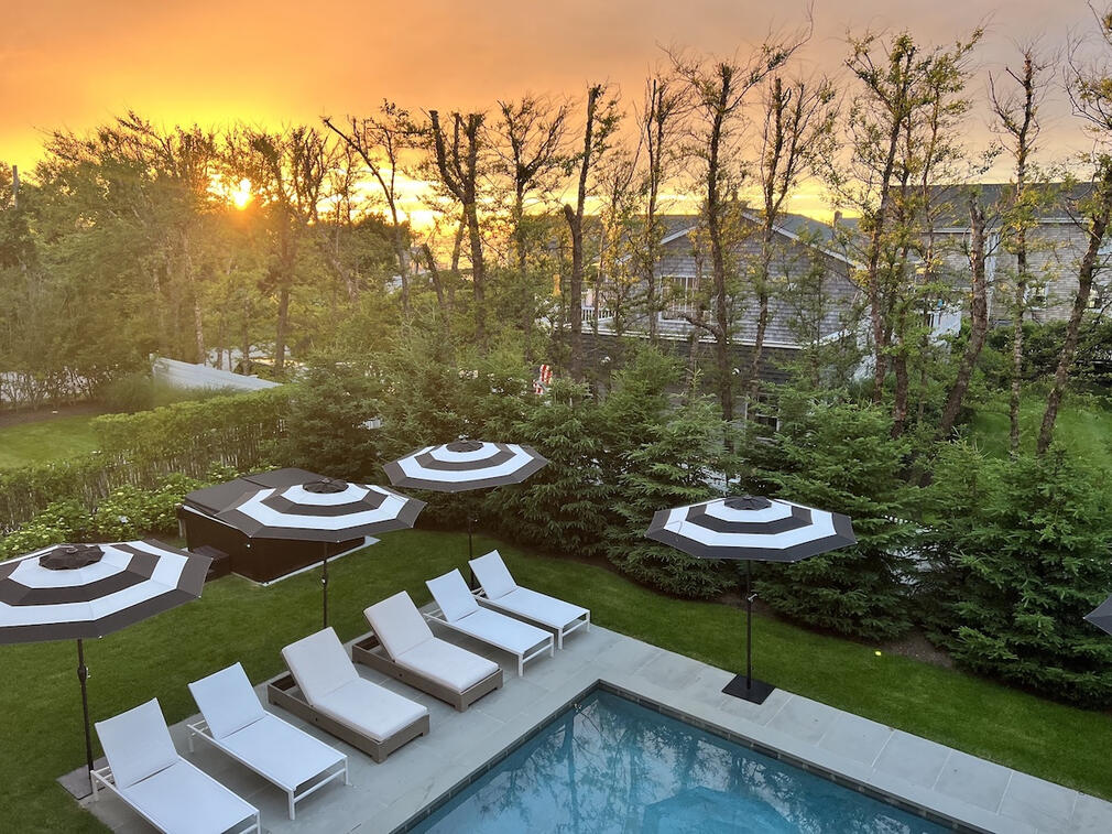 Sunset by Pool